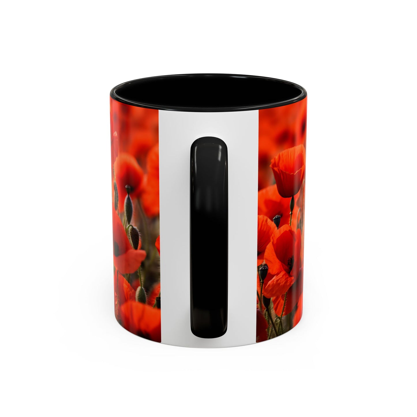 Poppie Field Coffee Mugs, 15oz