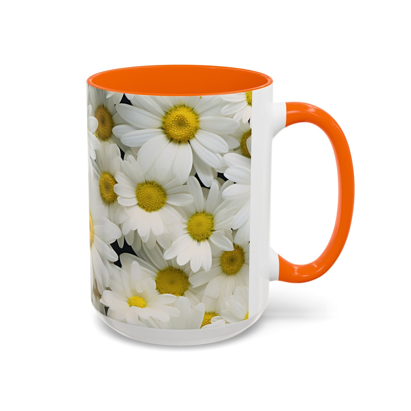 Daisy Field Coffee Mugs, 15oz