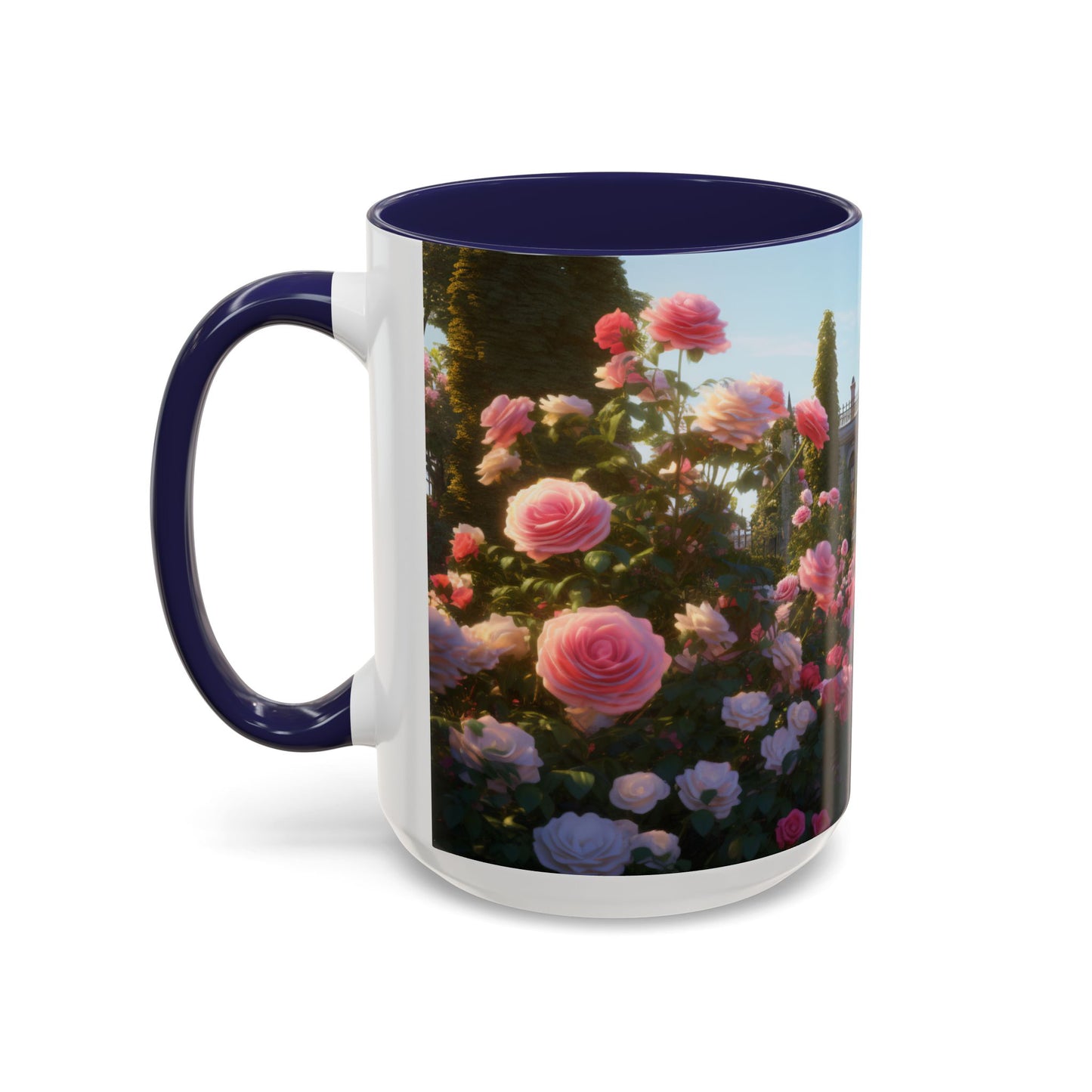 Rose Garden Coffee Mugs, 15oz