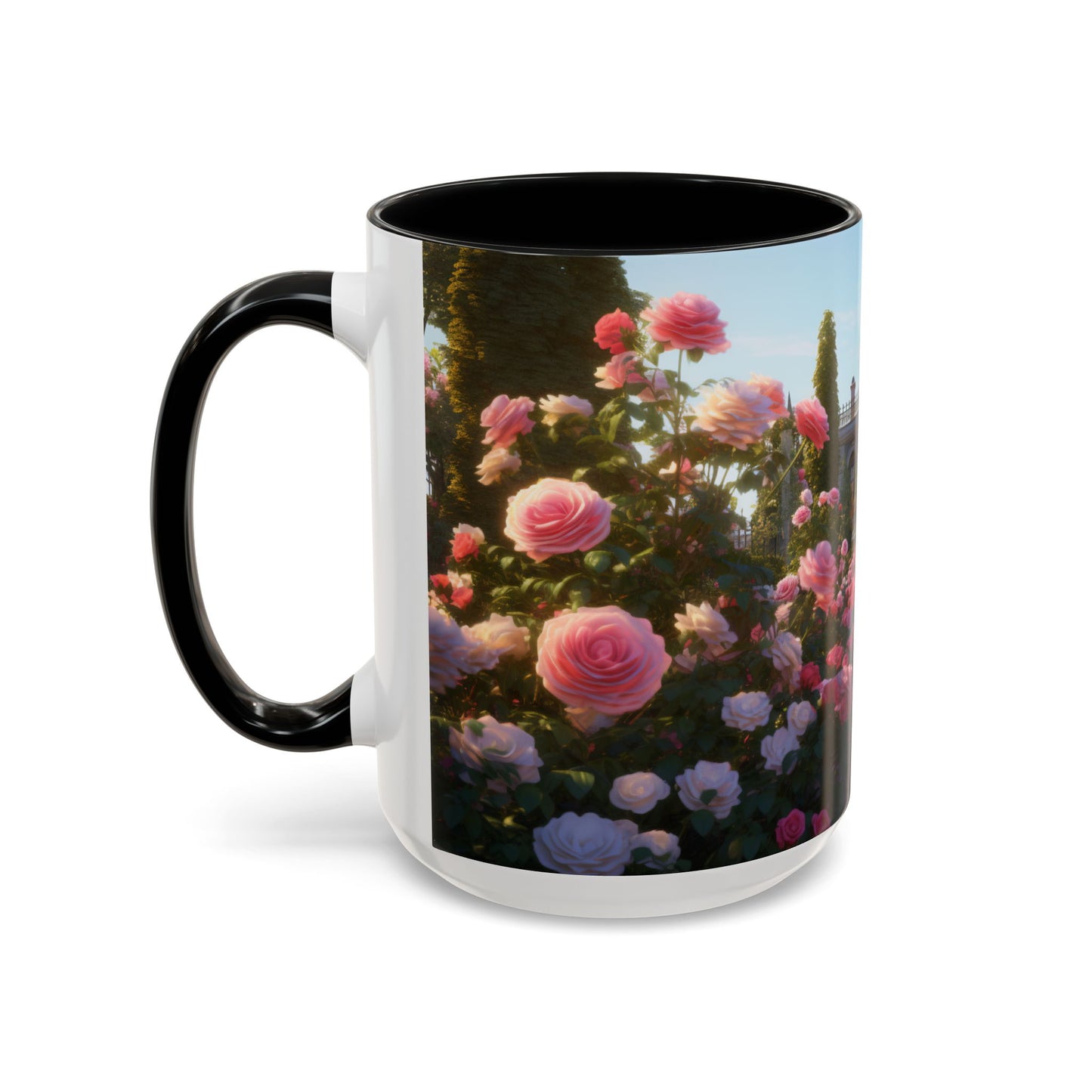 Rose Garden Coffee Mugs, 15oz