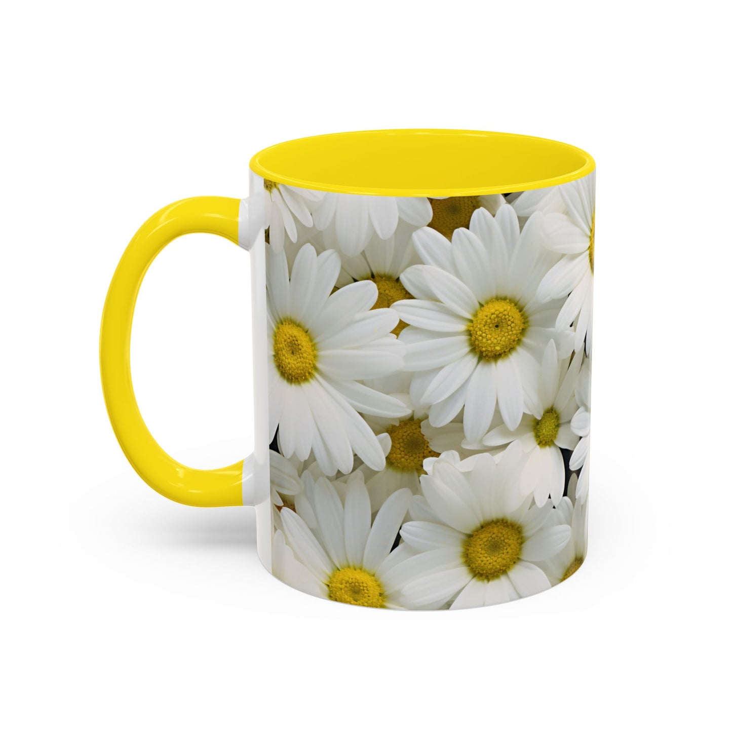 Daisy Field Coffee Mugs, 15oz