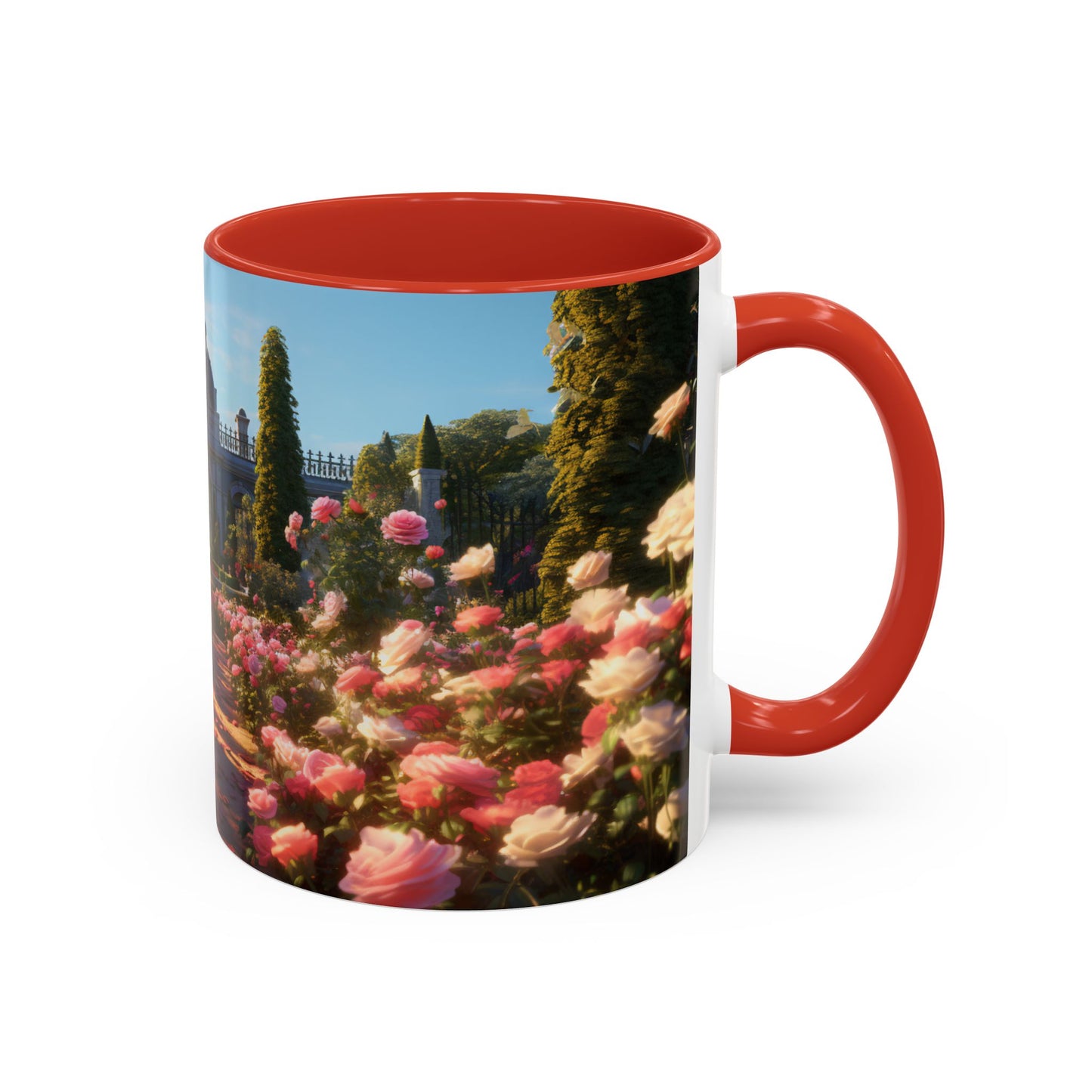 Rose Garden Coffee Mugs, 15oz
