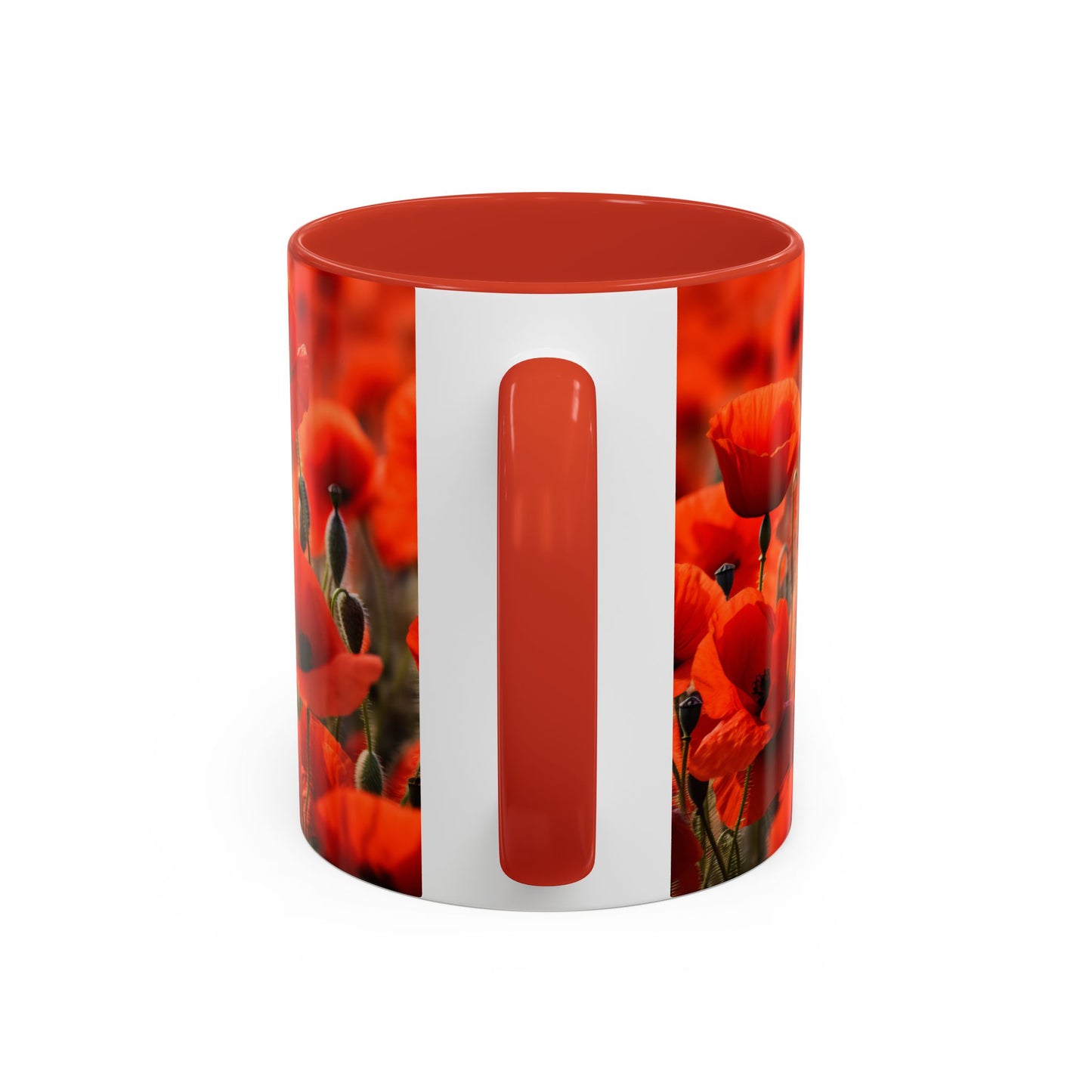 Poppie Field Coffee Mugs, 15oz
