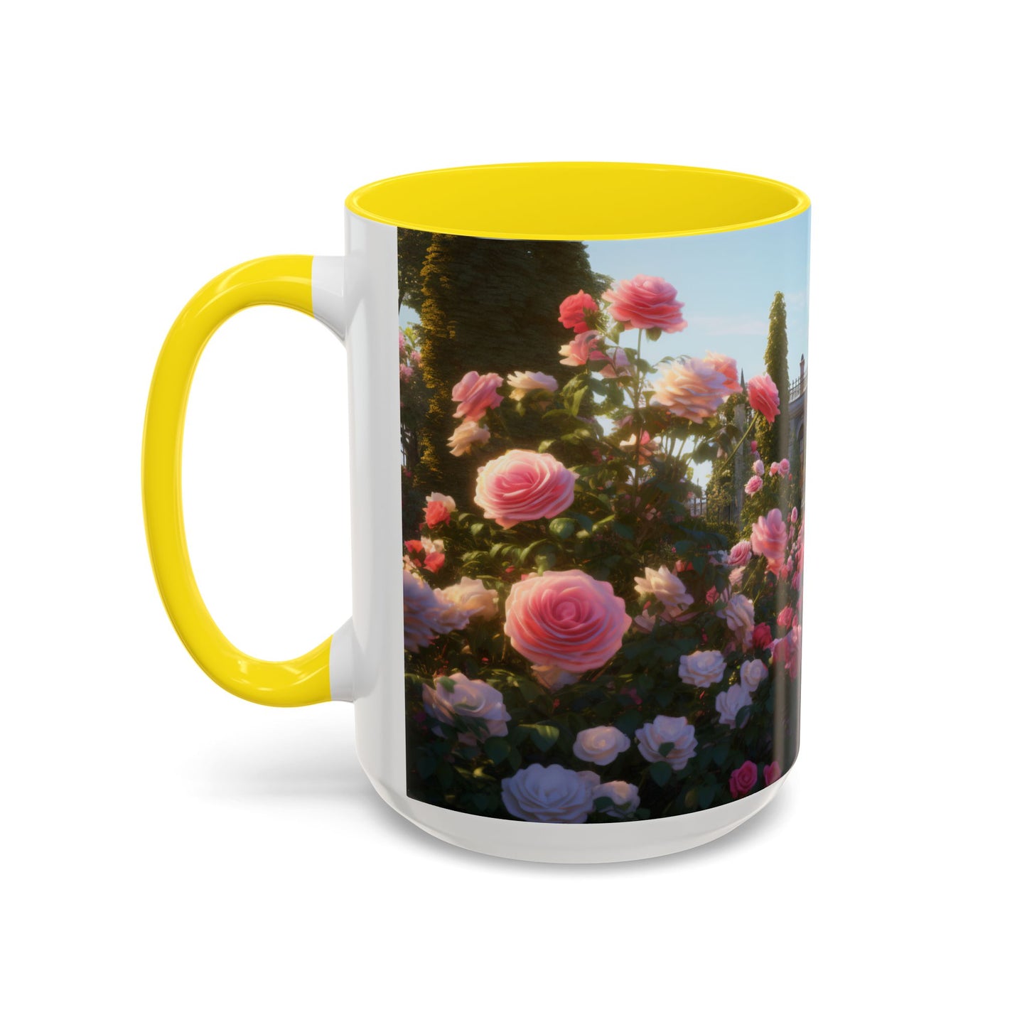 Rose Garden Coffee Mugs, 15oz