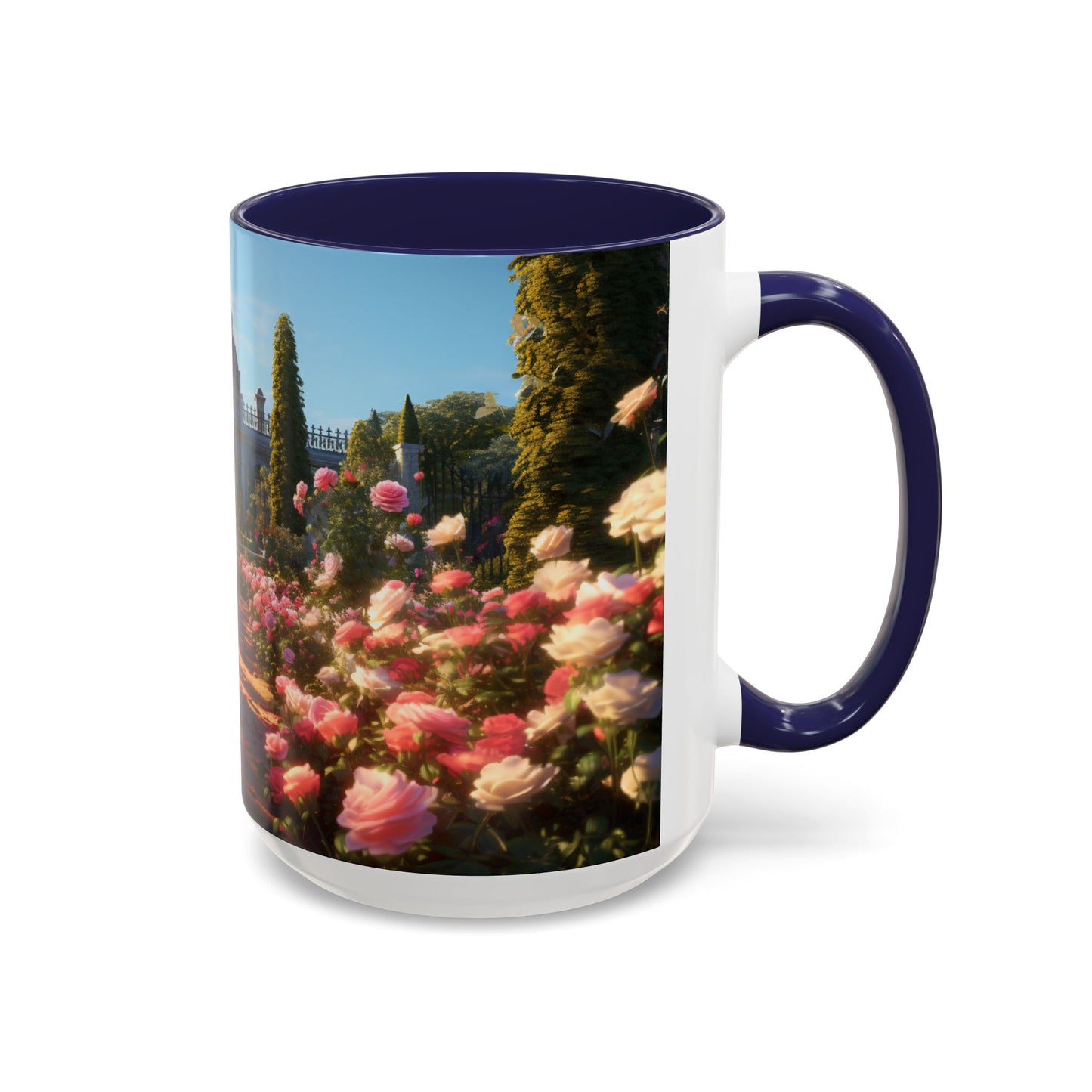 Rose Garden Coffee Mugs, 15oz