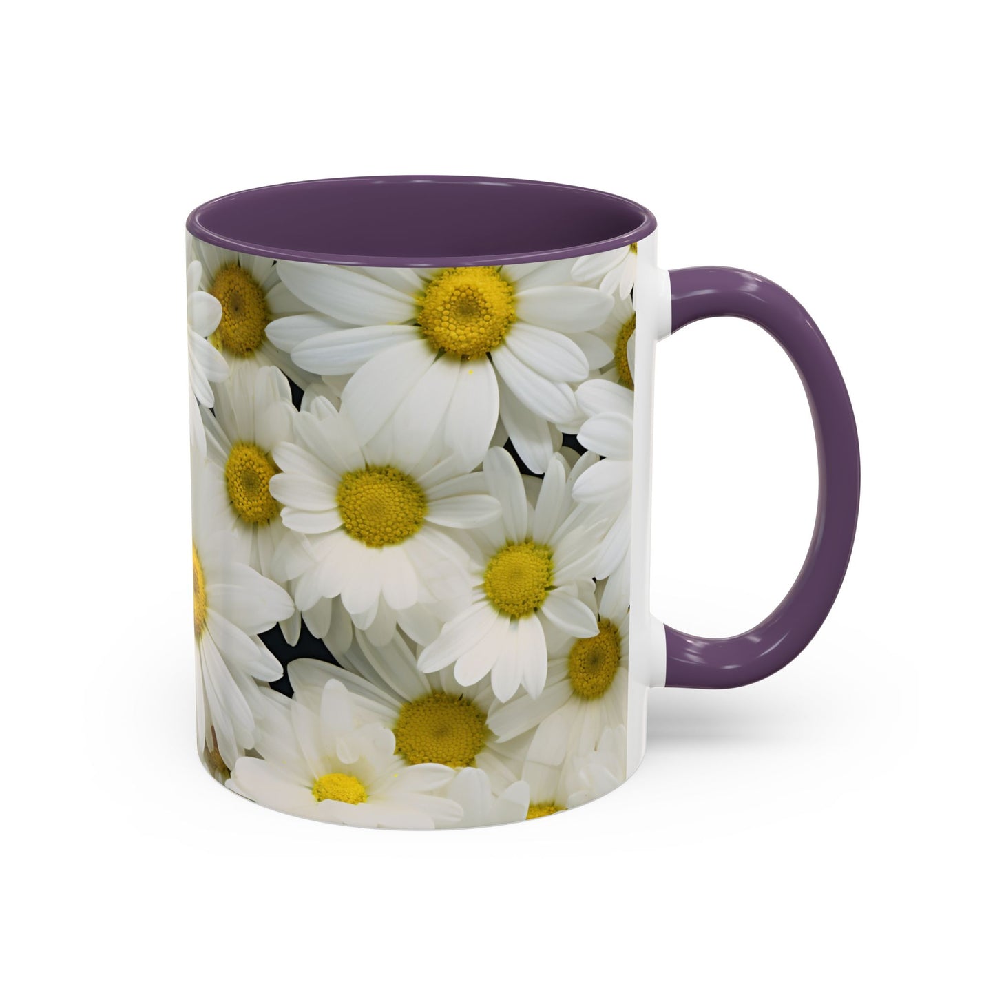 Daisy Field Coffee Mugs, 15oz