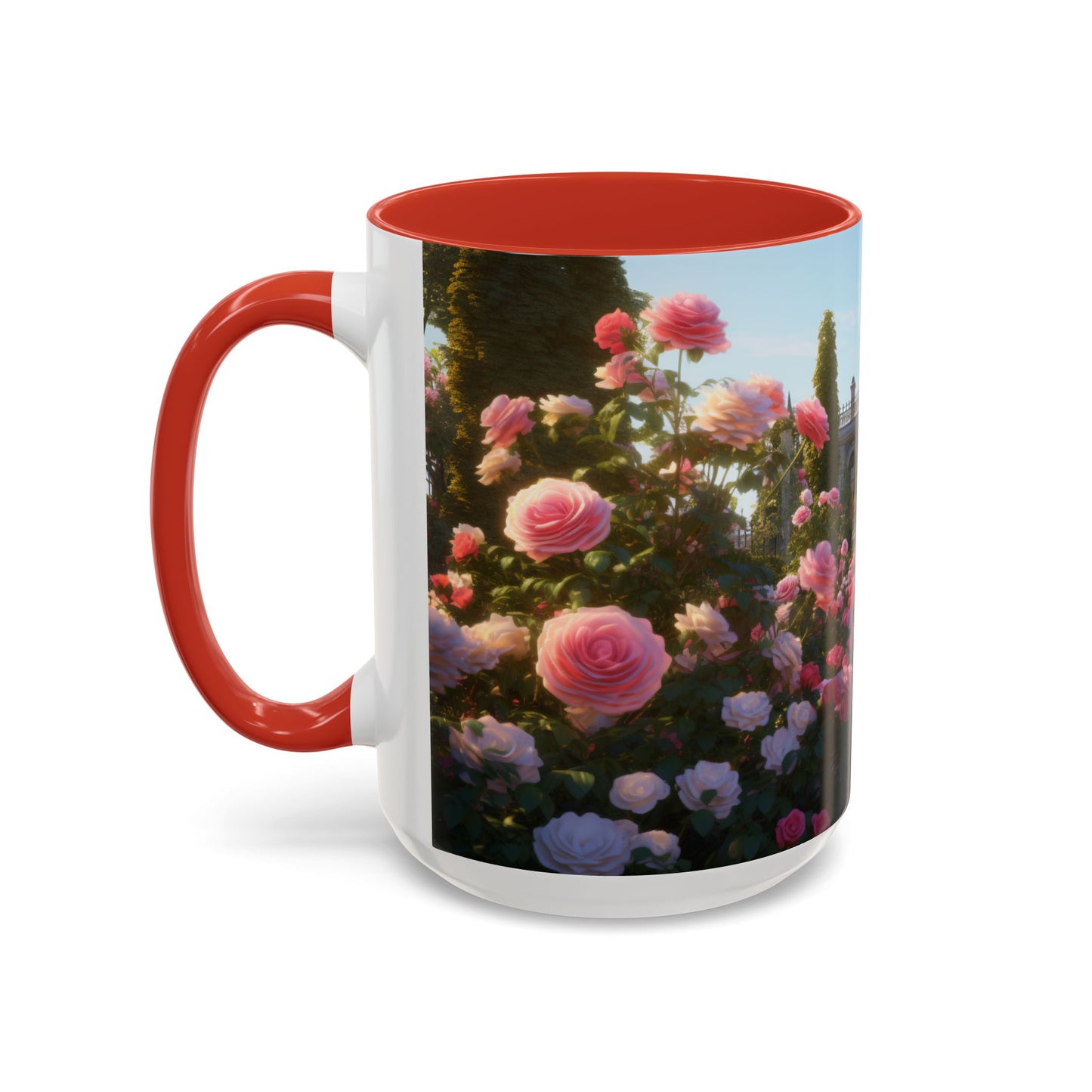 Rose Garden Coffee Mugs, 15oz
