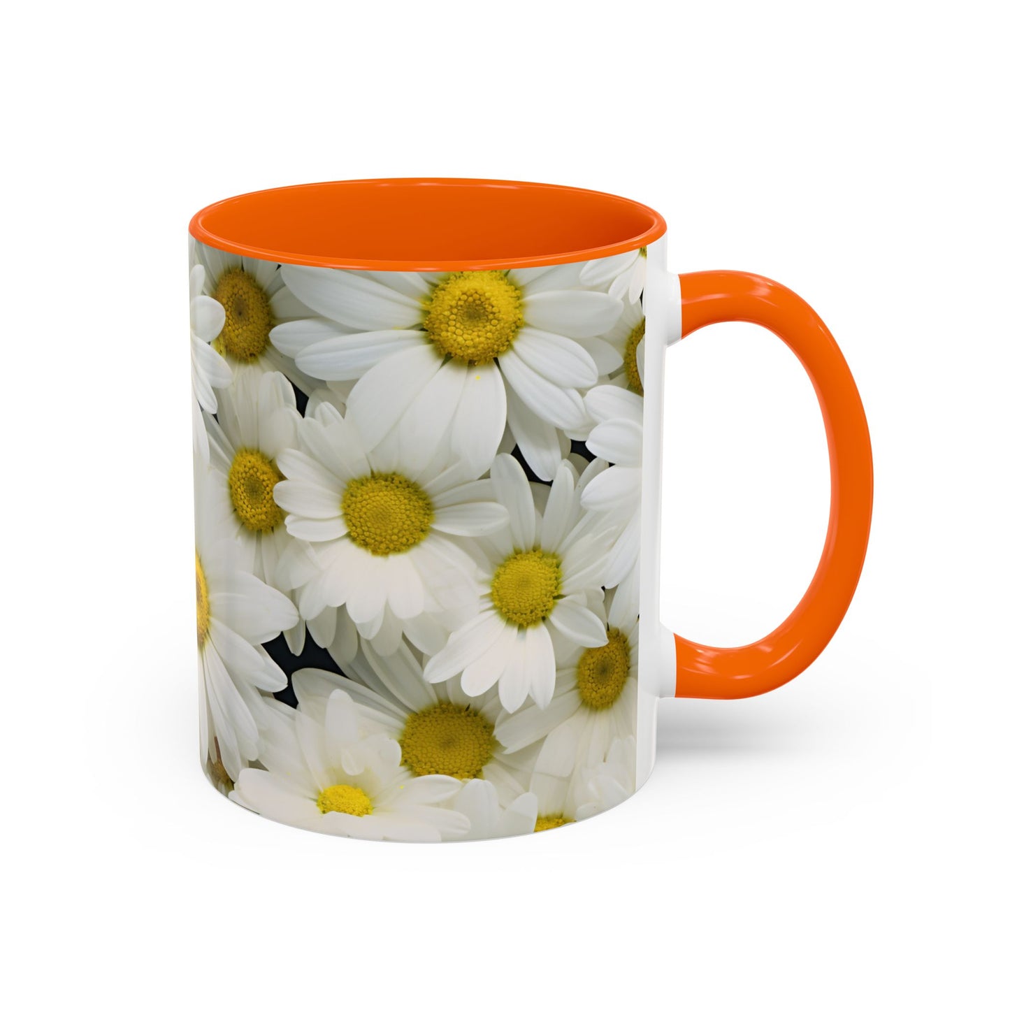 Daisy Field Coffee Mugs, 15oz