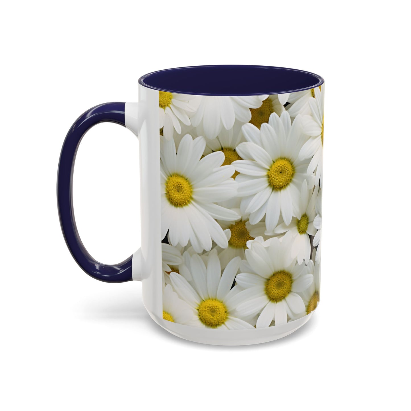 Daisy Field Coffee Mugs, 15oz
