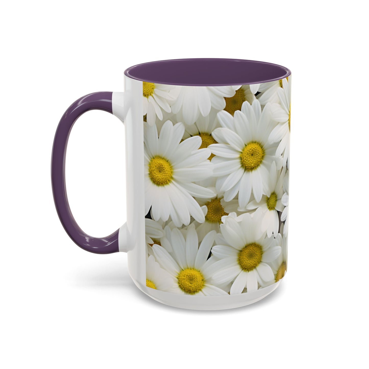 Daisy Field Coffee Mugs, 15oz