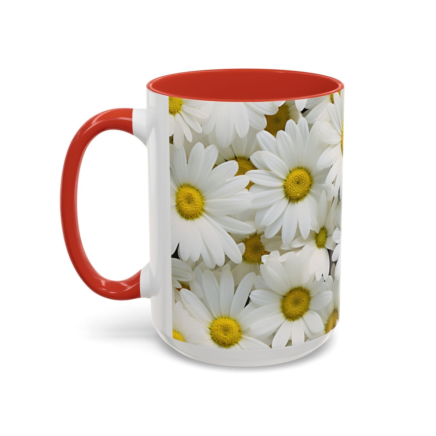 Daisy Field Coffee Mugs, 15oz