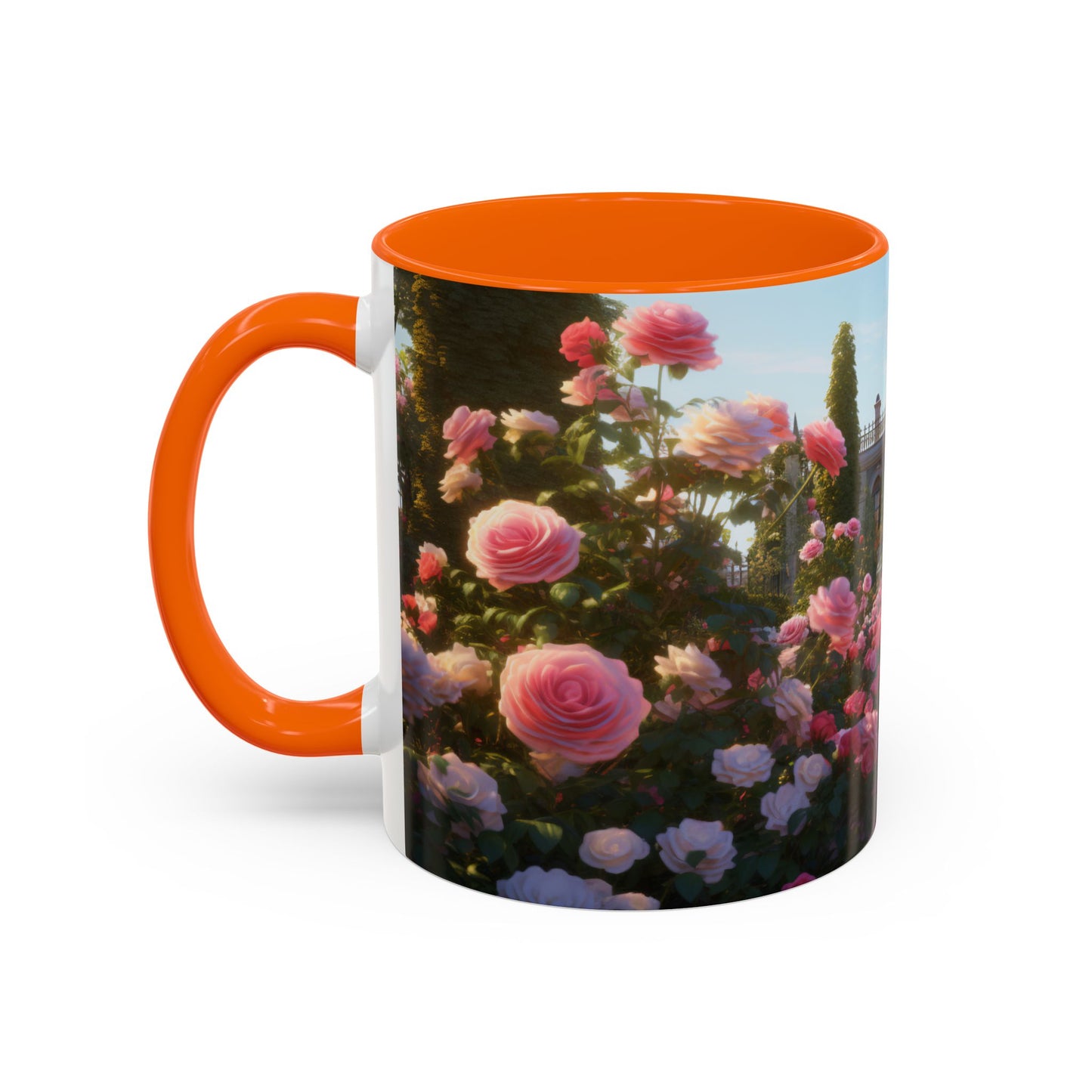 Rose Garden Coffee Mugs, 15oz