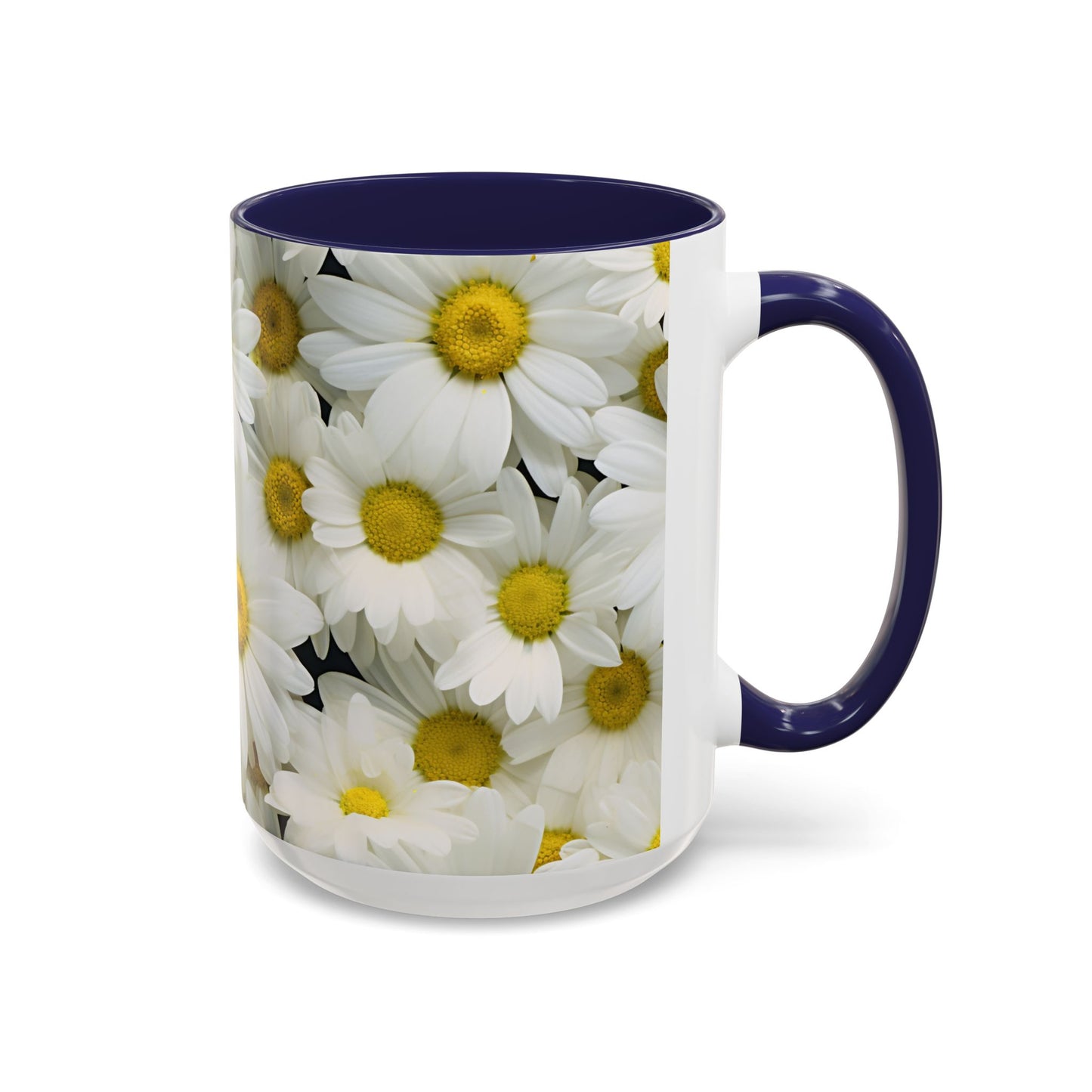 Daisy Field Coffee Mugs, 15oz