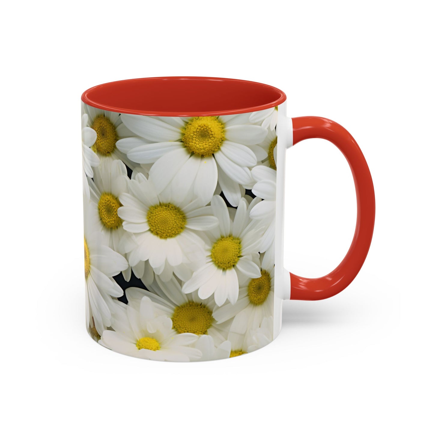 Daisy Field Coffee Mugs, 15oz