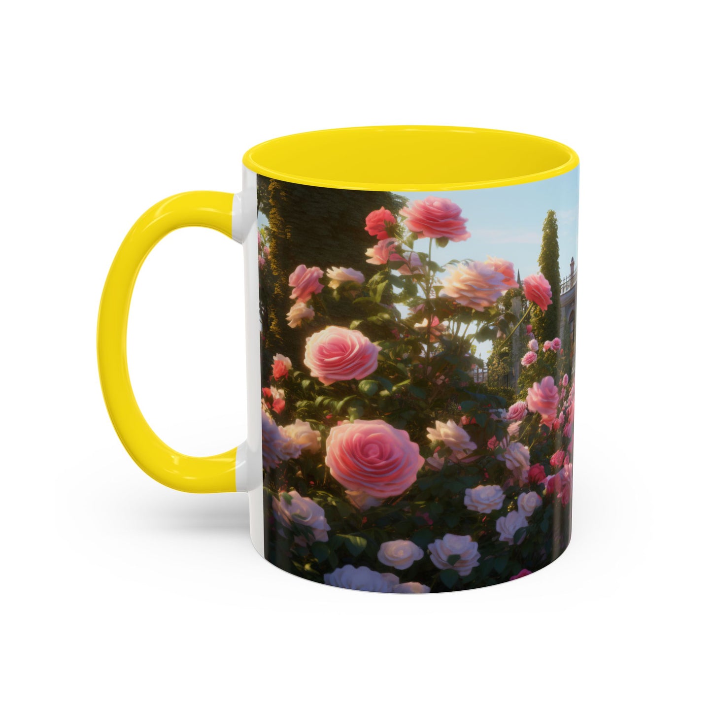 Rose Garden Coffee Mugs, 15oz