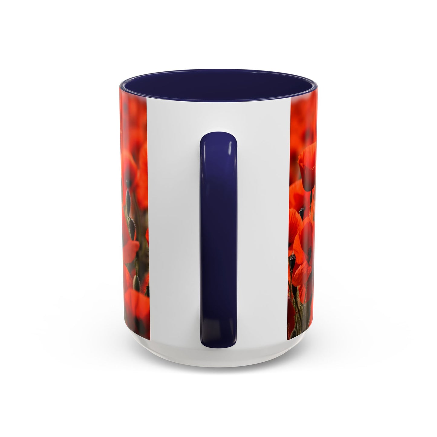 Poppie Field Coffee Mugs, 15oz