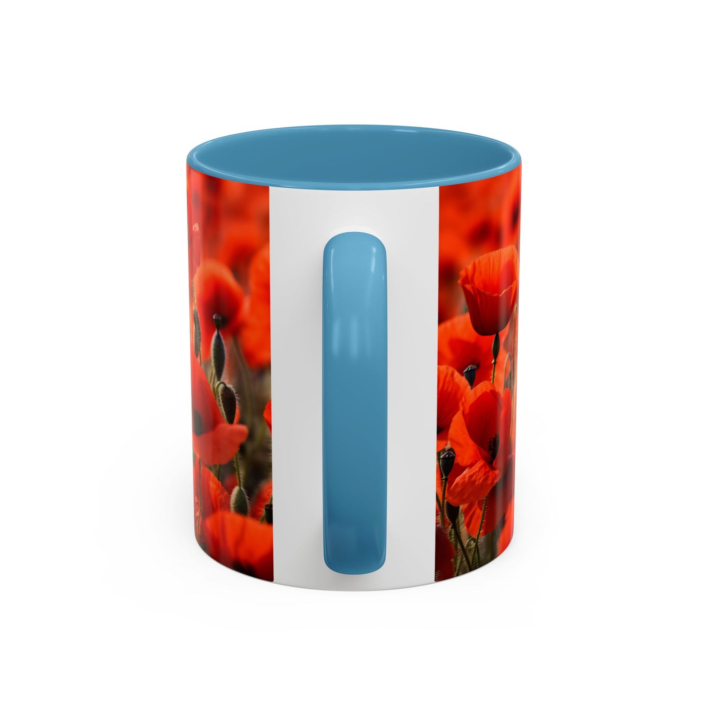 Poppie Field Coffee Mugs, 15oz