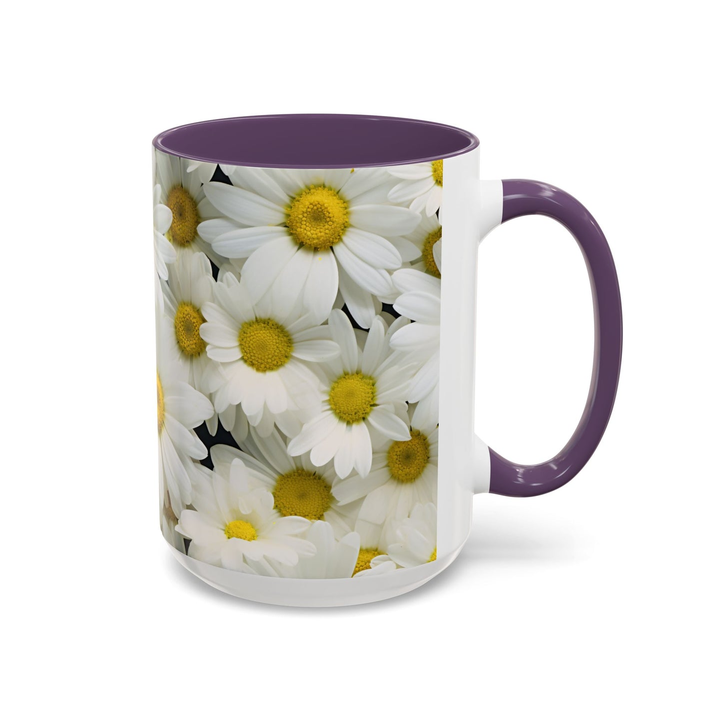 Daisy Field Coffee Mugs, 15oz