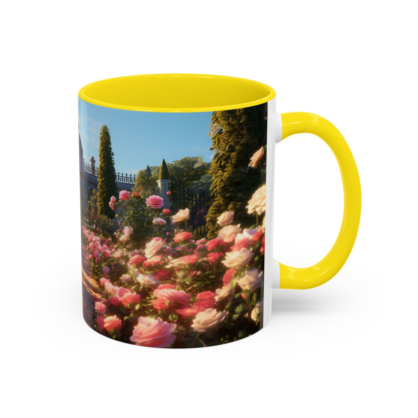Rose Garden Coffee Mugs, 15oz