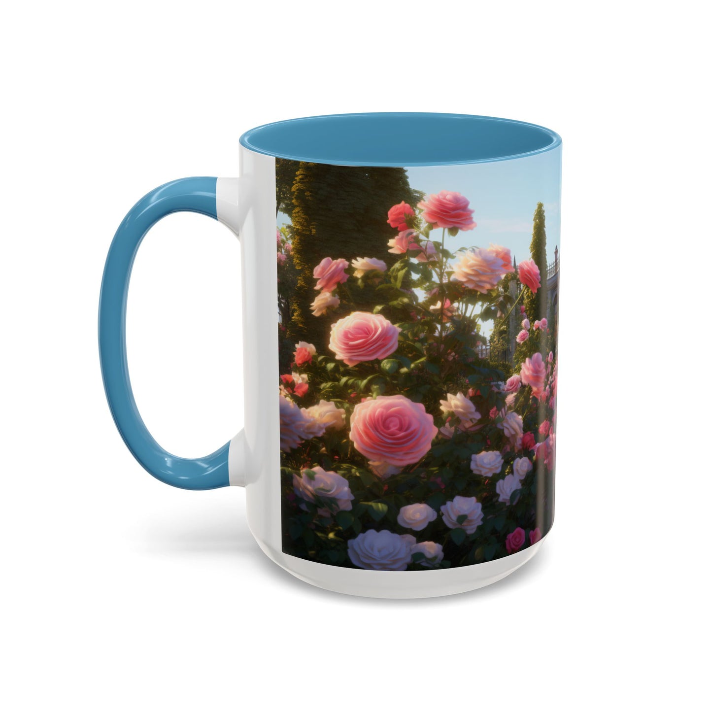 Rose Garden Coffee Mugs, 15oz