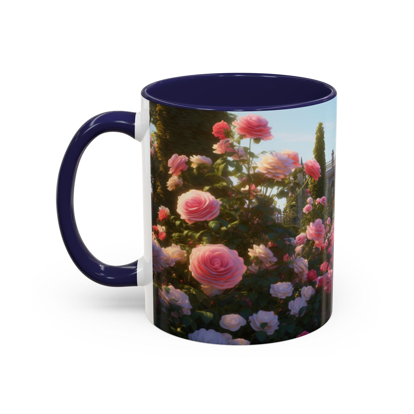 Rose Garden Coffee Mugs, 15oz