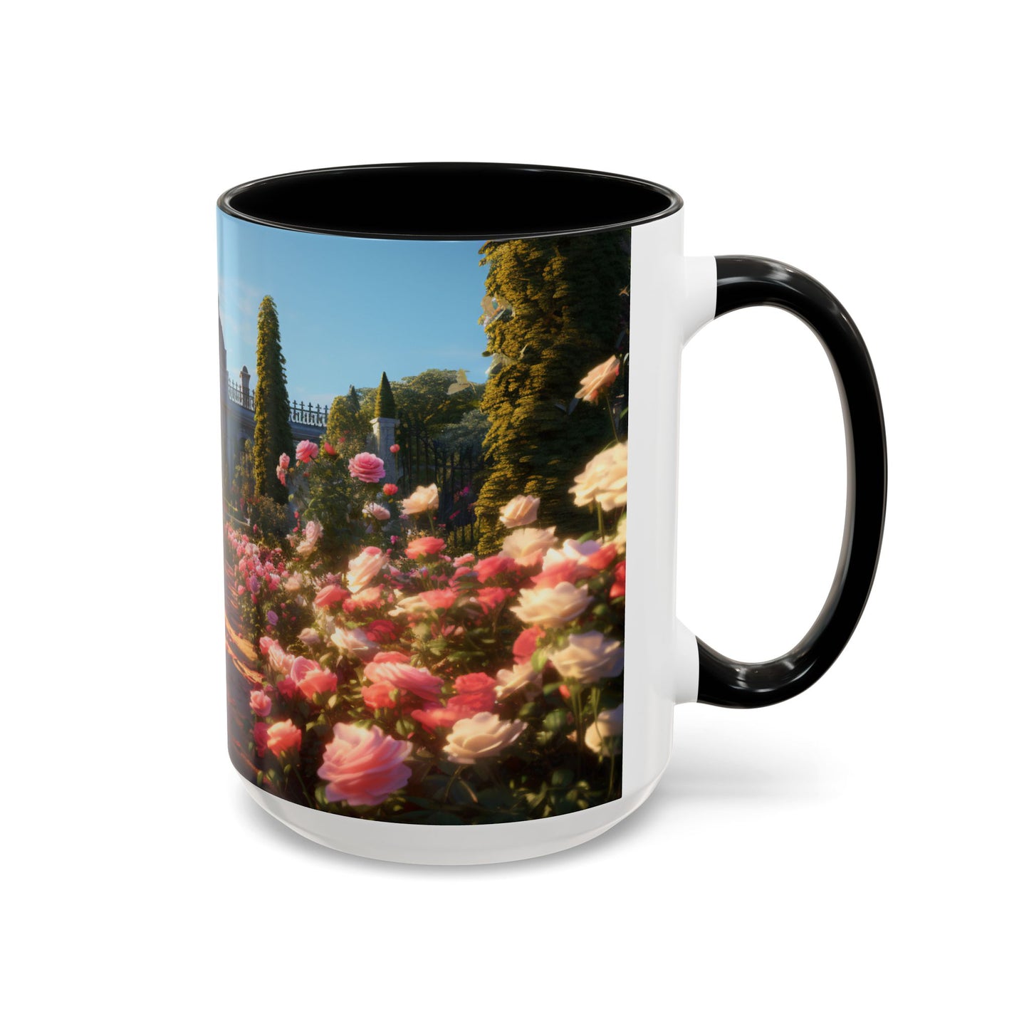 Rose Garden Coffee Mugs, 15oz