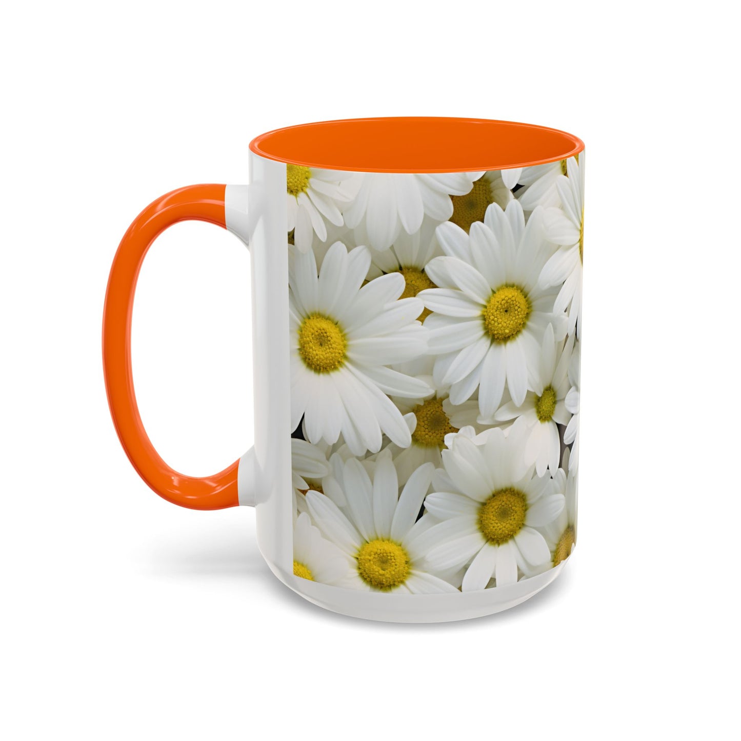 Daisy Field Coffee Mugs, 15oz