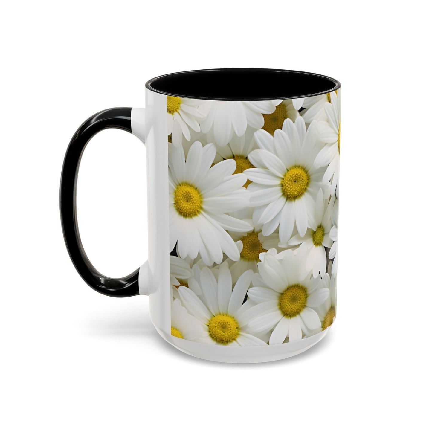 Daisy Field Coffee Mugs, 15oz