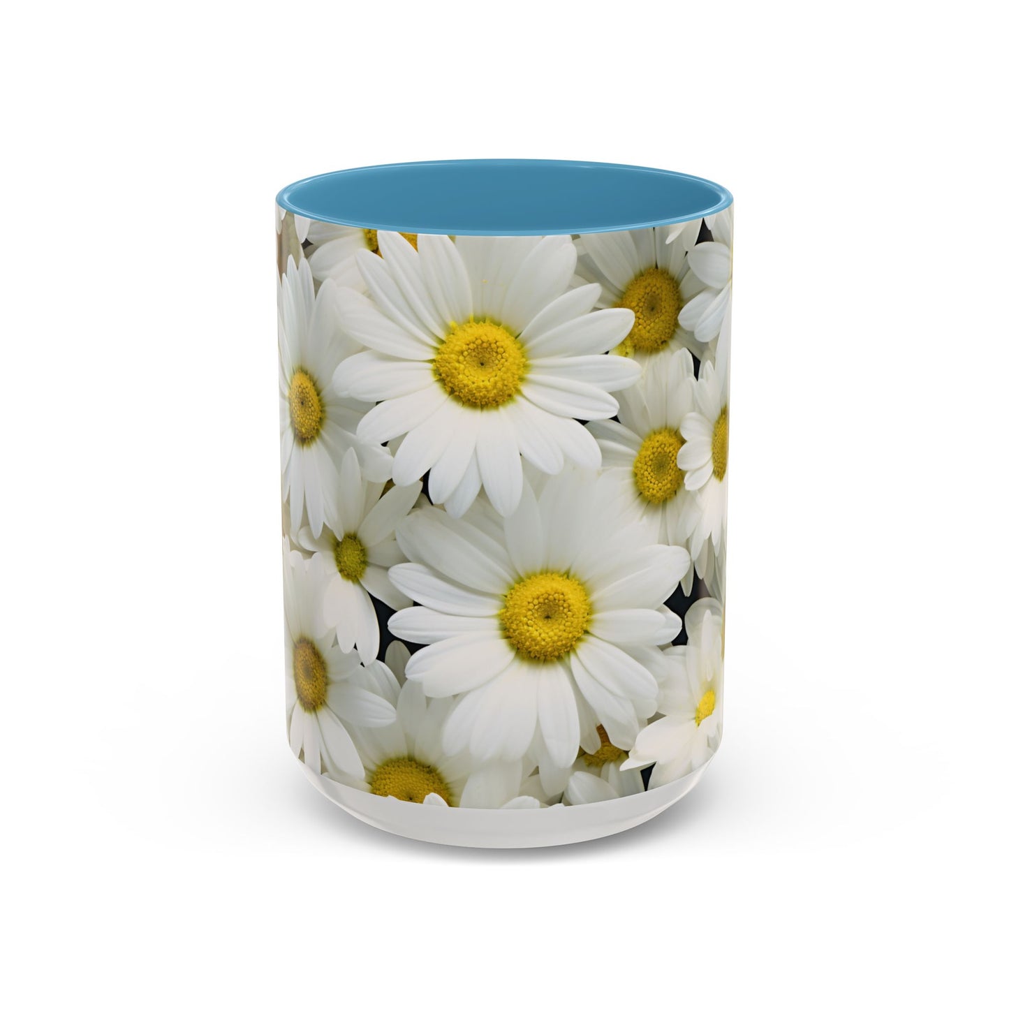 Daisy Field Coffee Mugs, 15oz