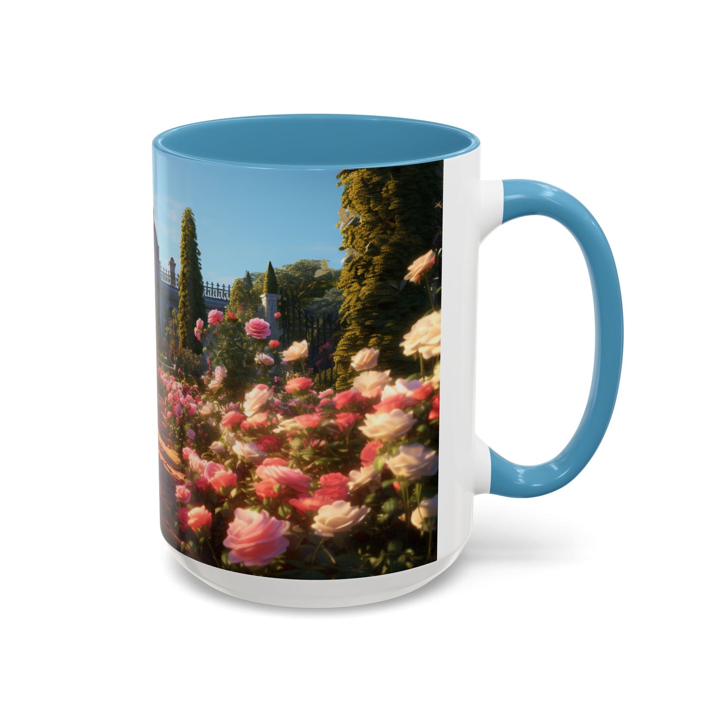 Rose Garden Coffee Mugs, 15oz