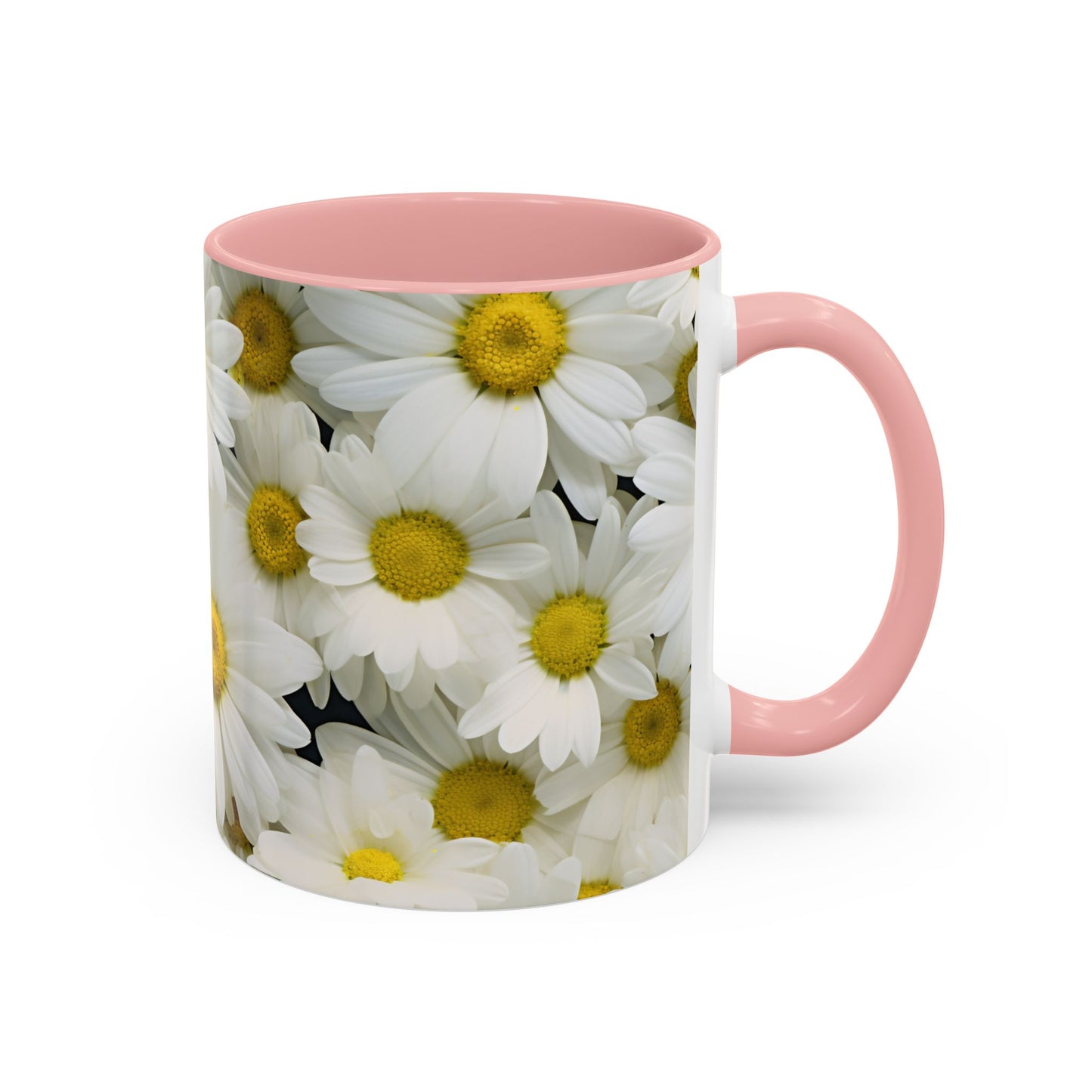 Daisy Field Coffee Mugs, 15oz