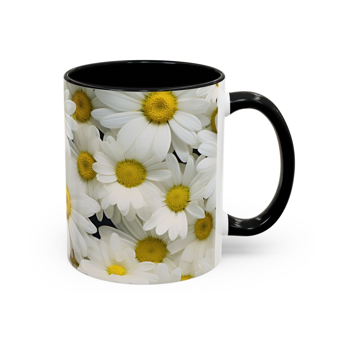 Daisy Field Coffee Mugs, 15oz