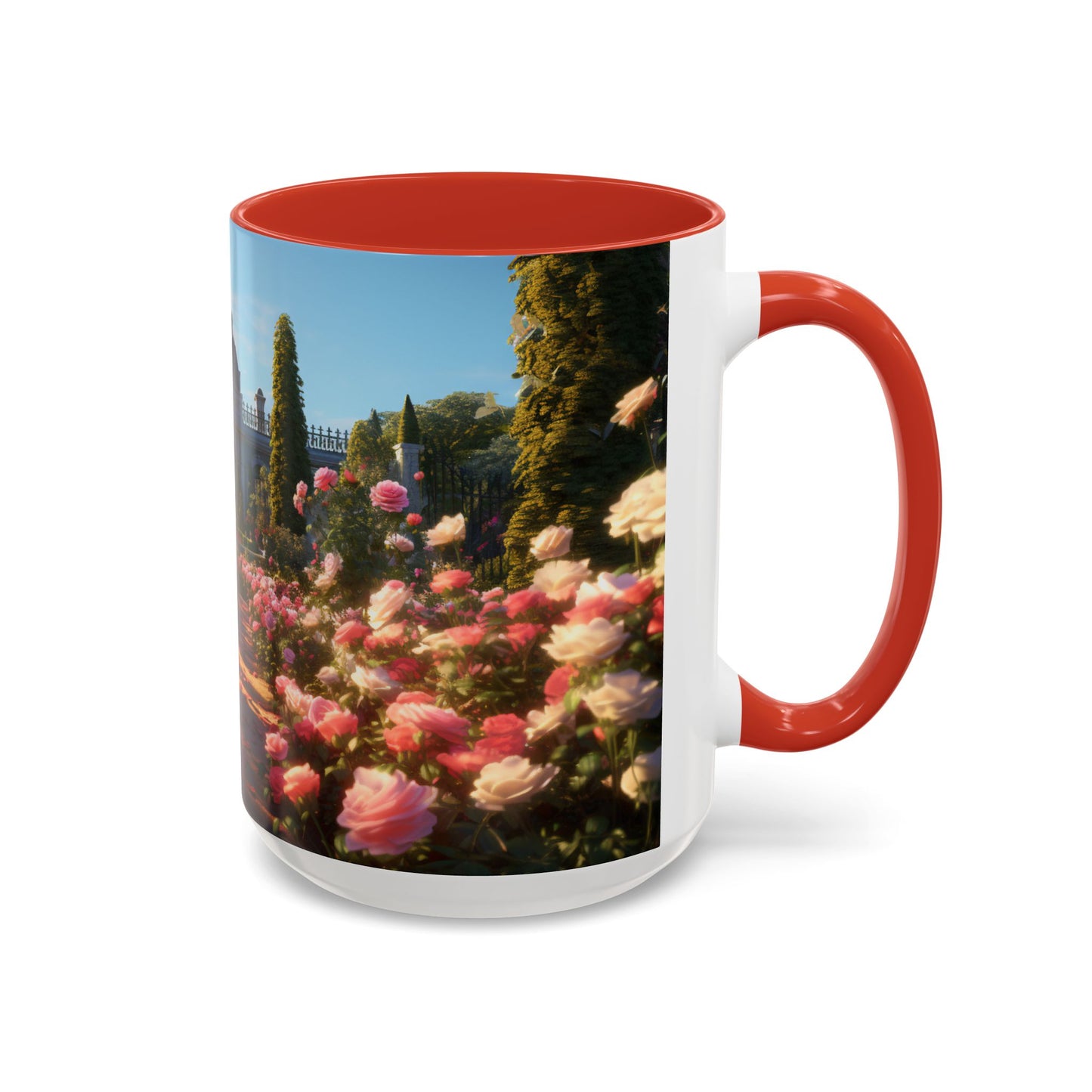Rose Garden Coffee Mugs, 15oz