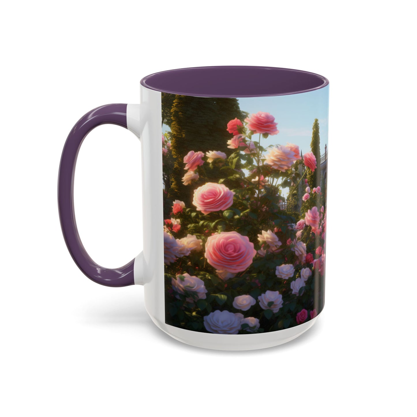 Rose Garden Coffee Mugs, 15oz