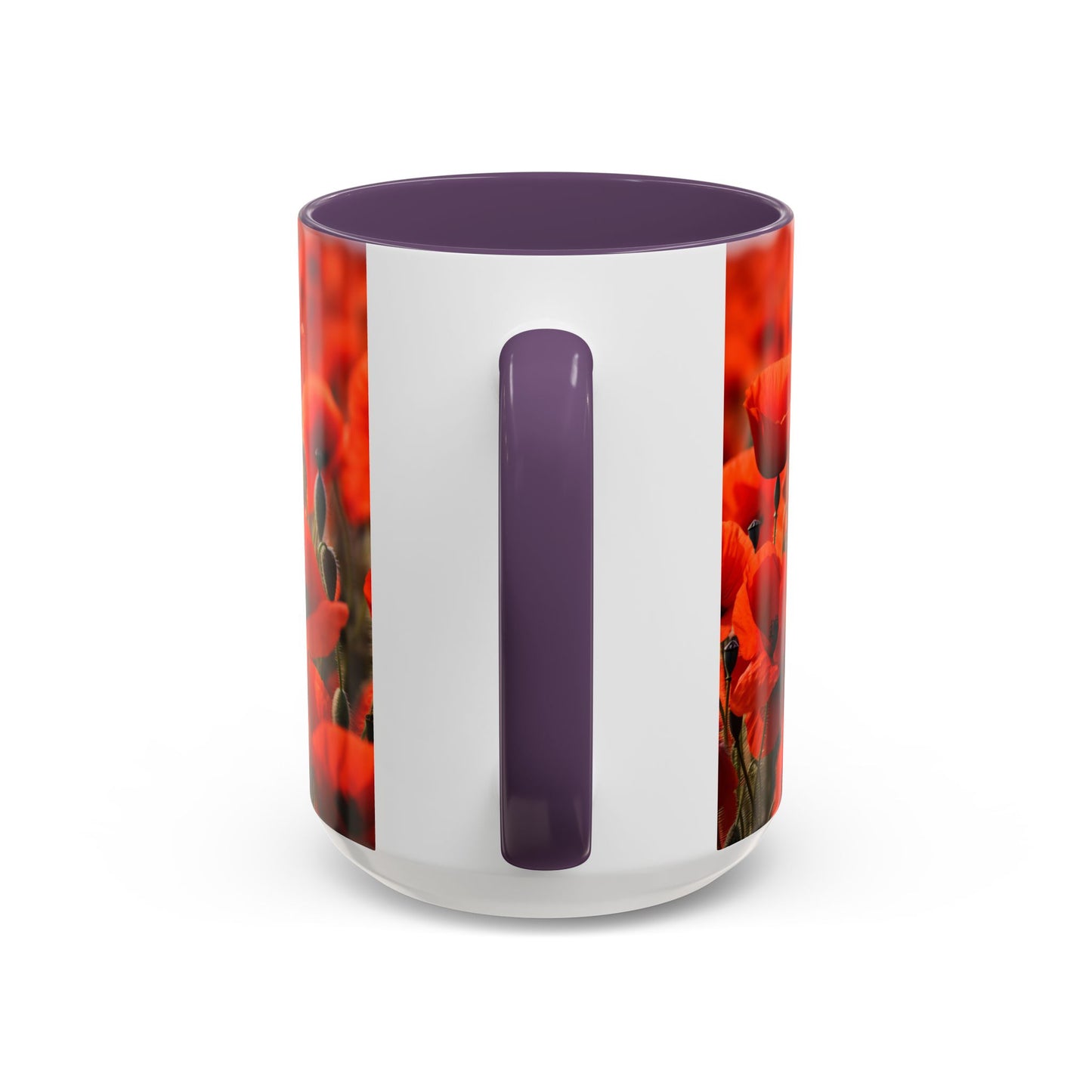 Poppie Field Coffee Mugs, 15oz