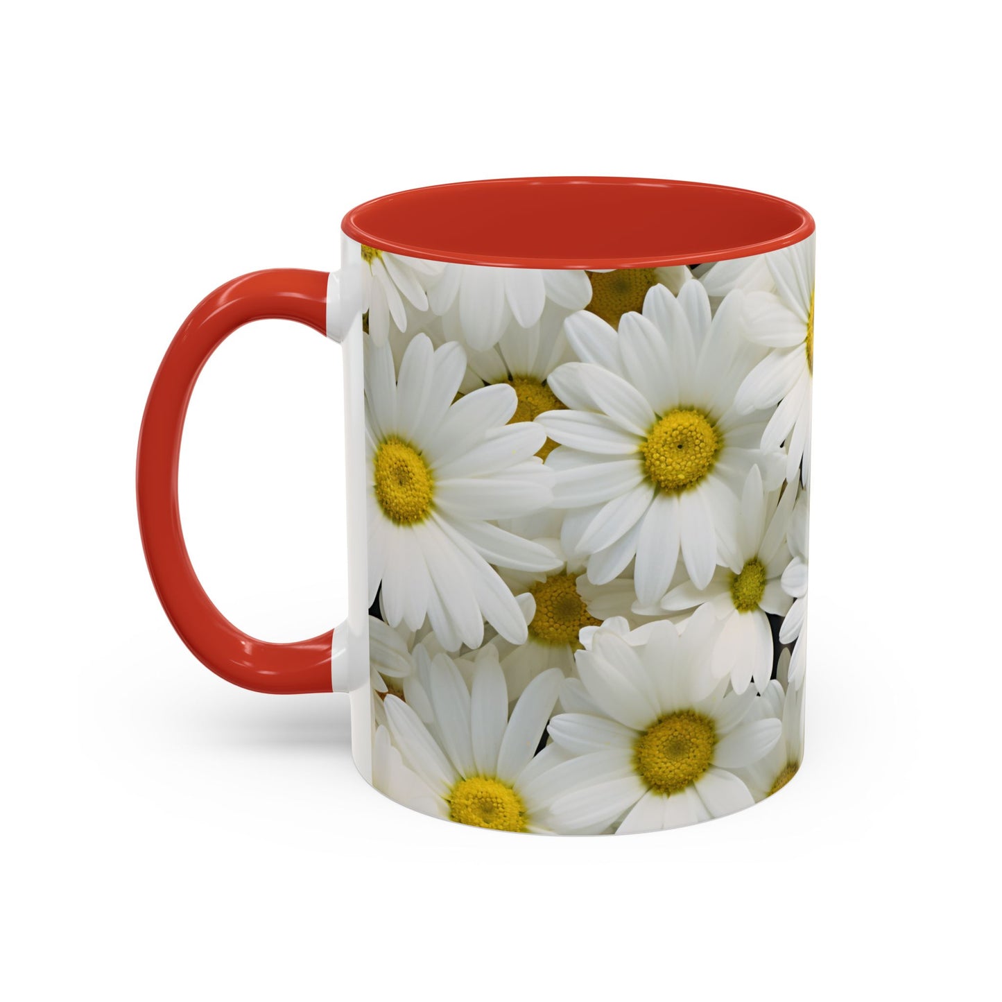 Daisy Field Coffee Mugs, 15oz