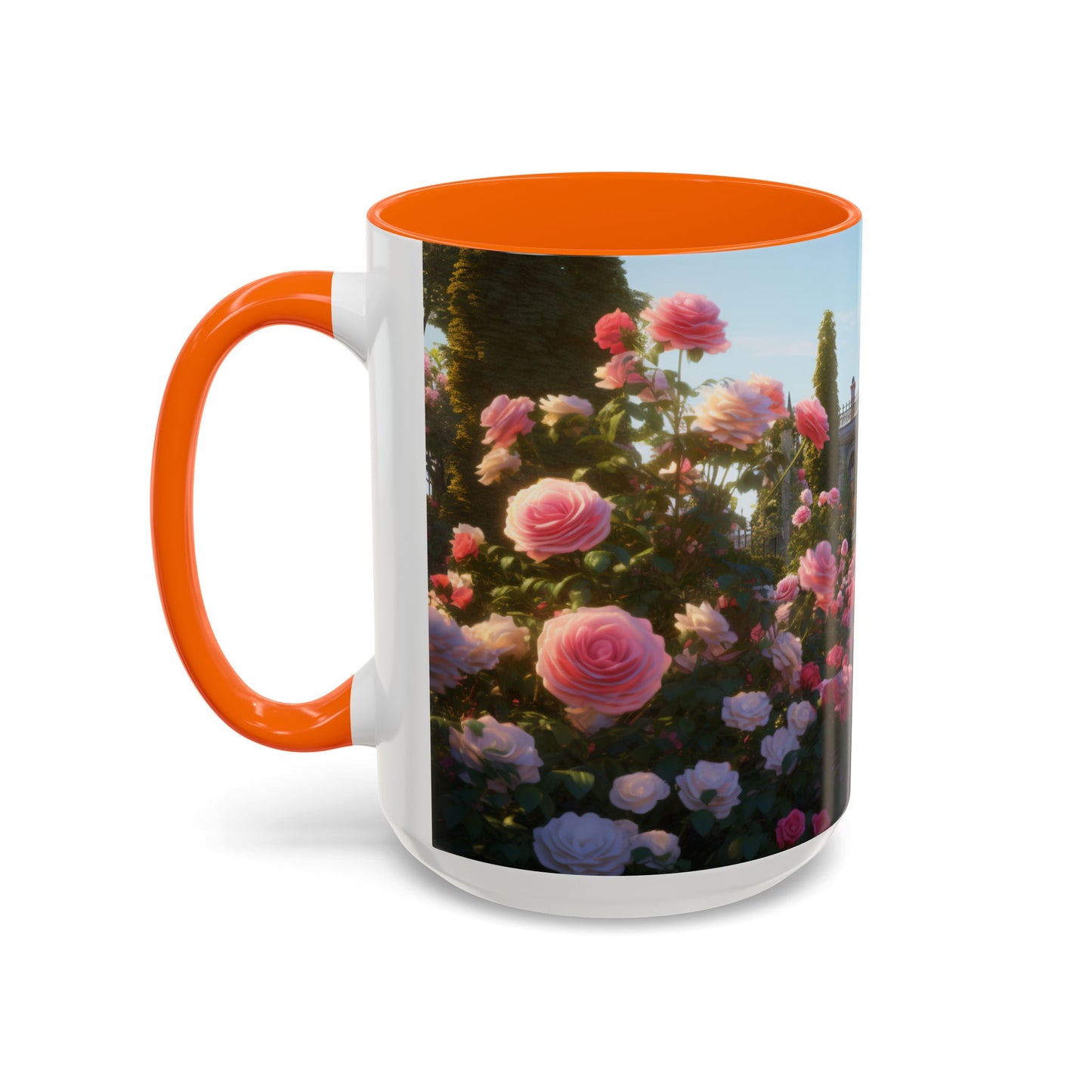 Rose Garden Coffee Mugs, 15oz