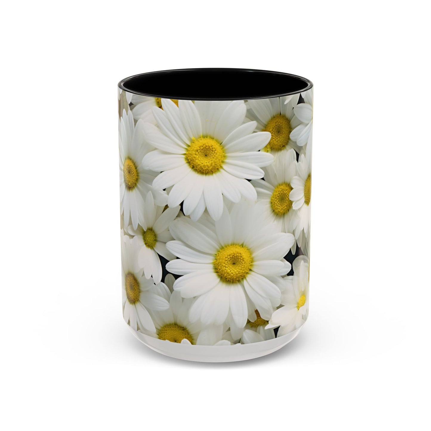 Daisy Field Coffee Mugs, 15oz