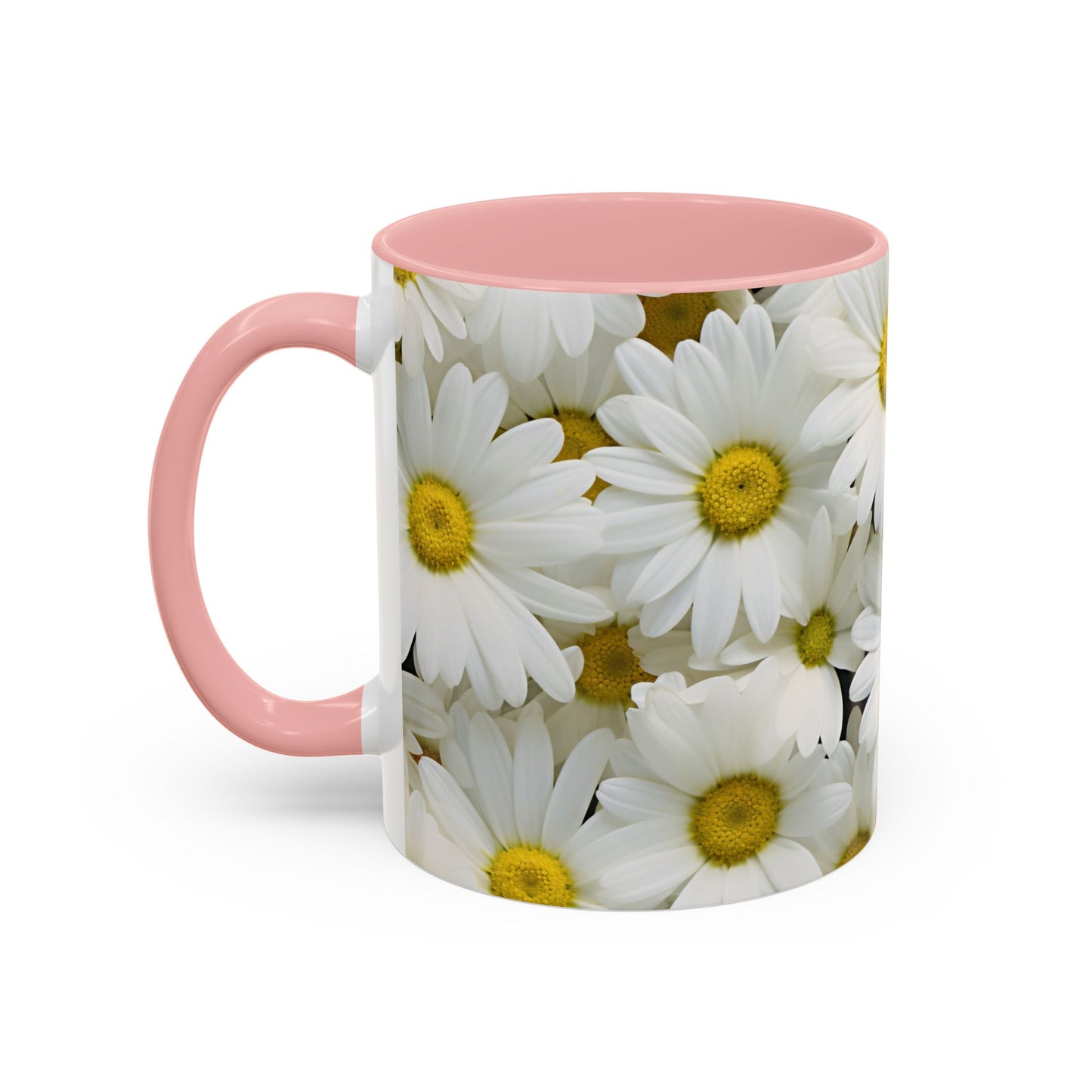 Daisy Field Coffee Mugs, 15oz