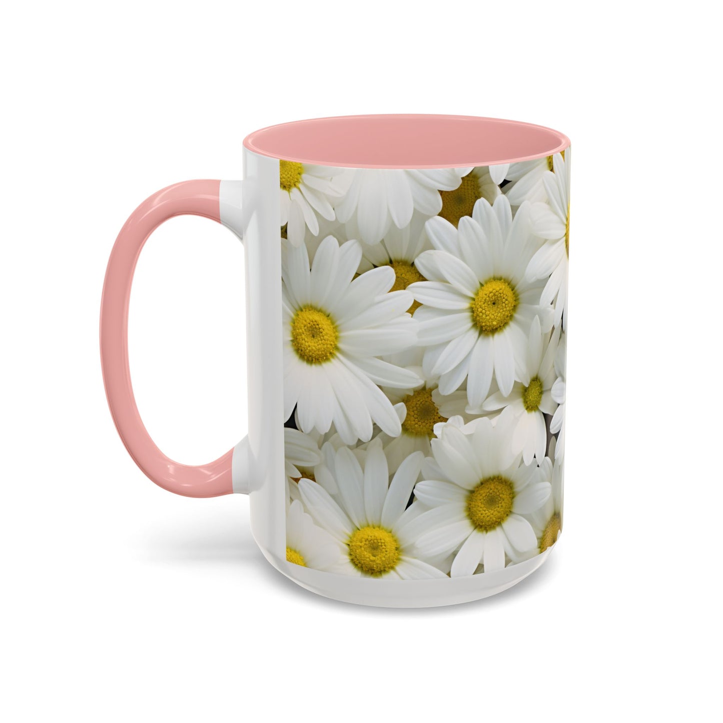 Daisy Field Coffee Mugs, 15oz