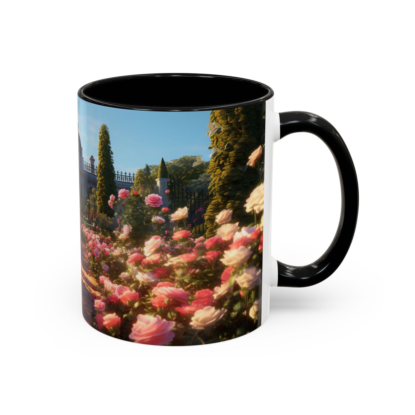 Rose Garden Coffee Mugs, 15oz