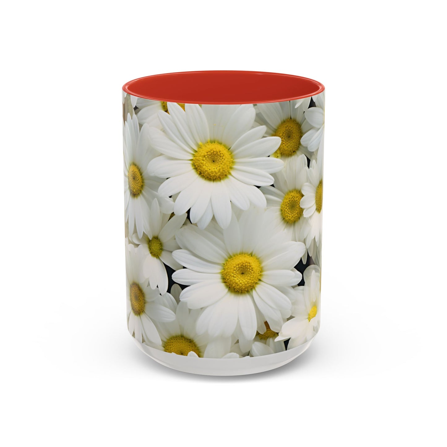 Daisy Field Coffee Mugs, 15oz