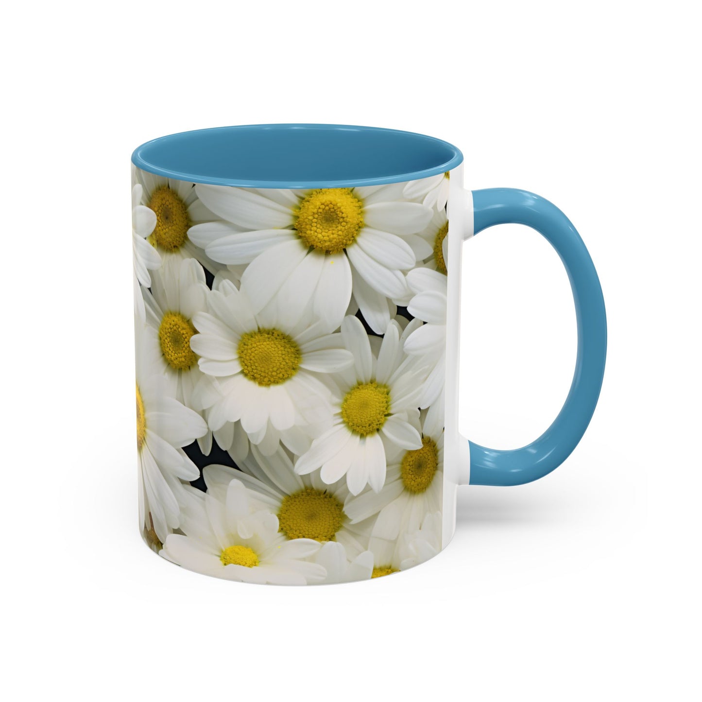 Daisy Field Coffee Mugs, 15oz