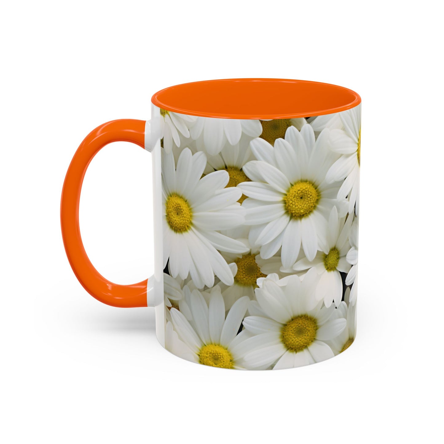 Daisy Field Coffee Mugs, 15oz