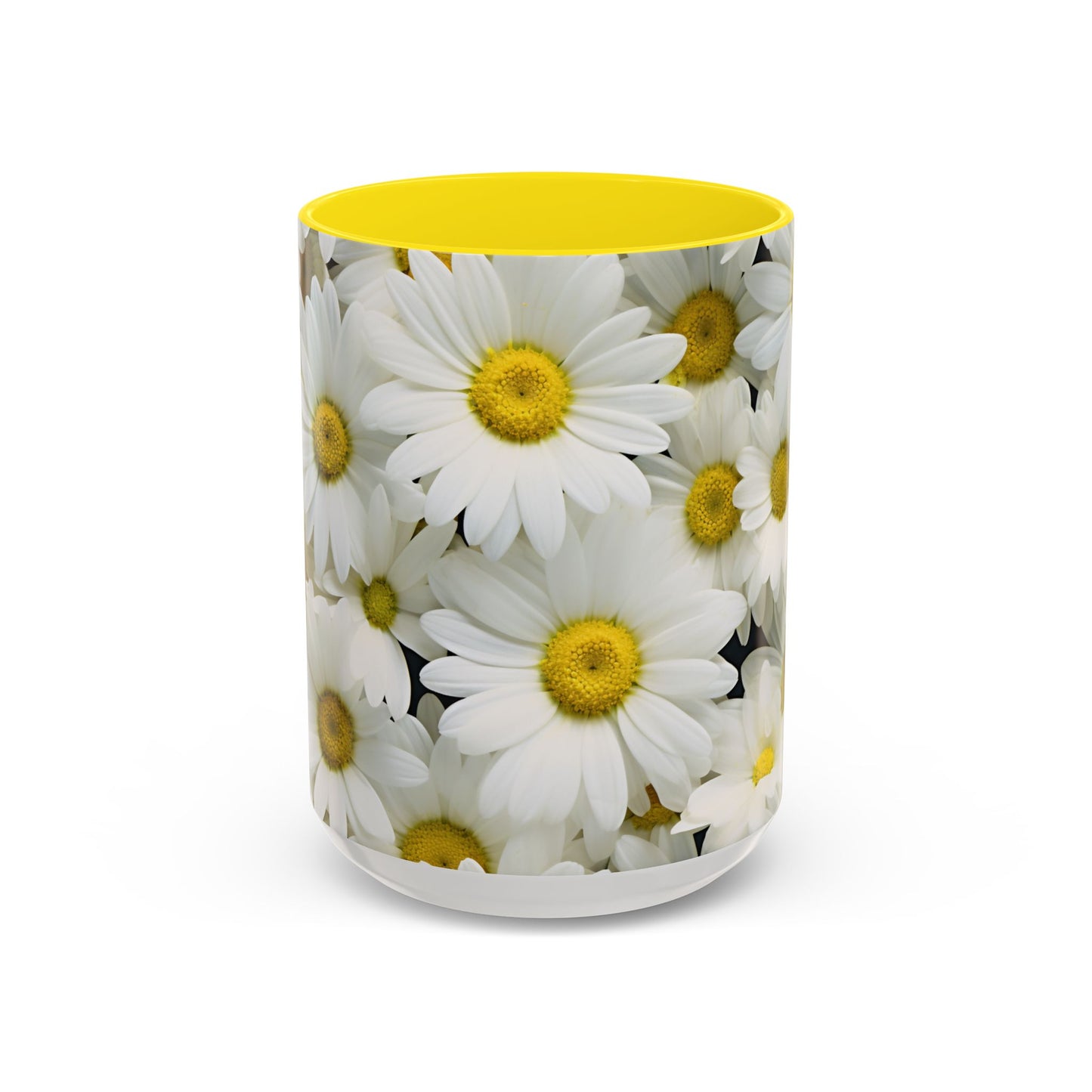Daisy Field Coffee Mugs, 15oz