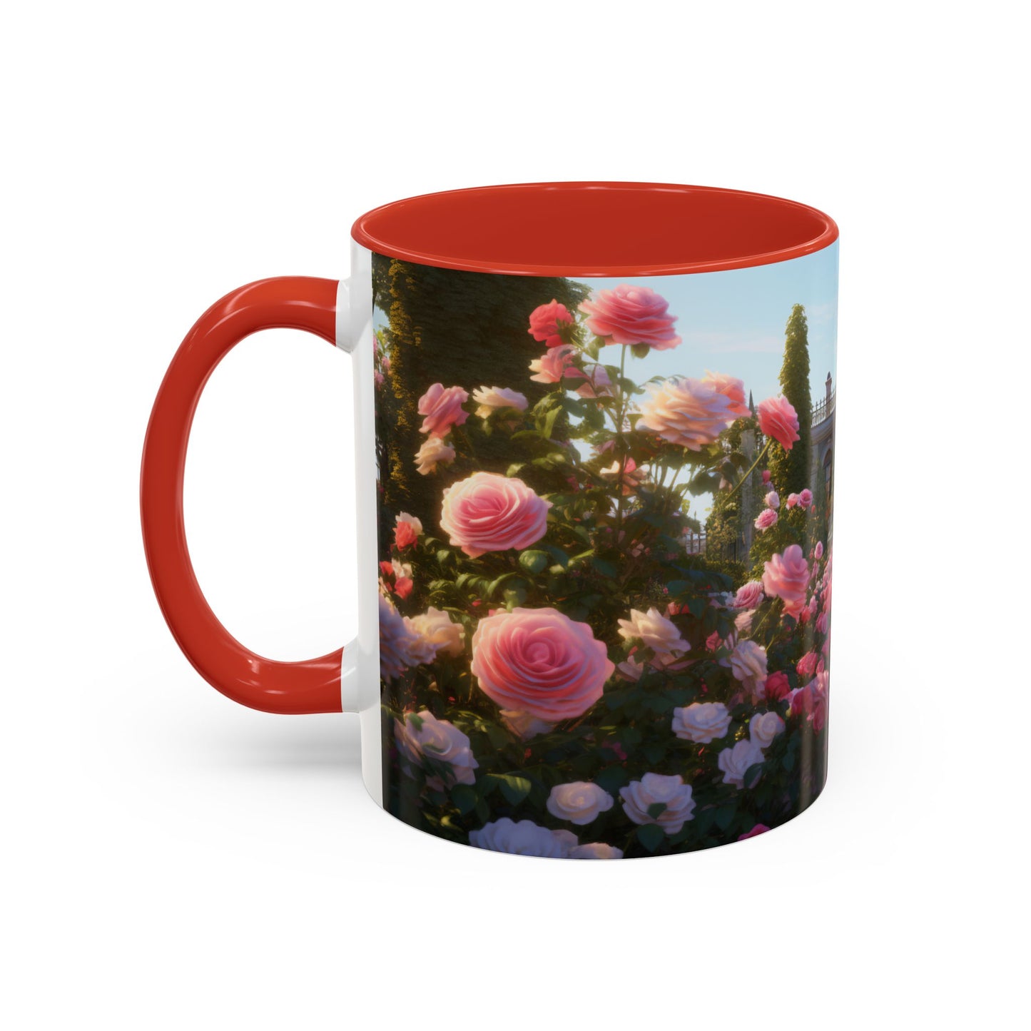Rose Garden Coffee Mugs, 15oz