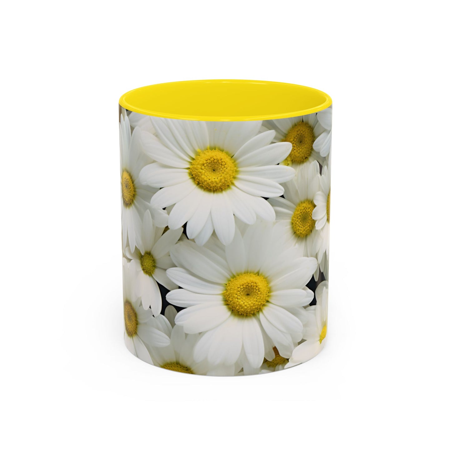 Daisy Field Coffee Mugs, 15oz